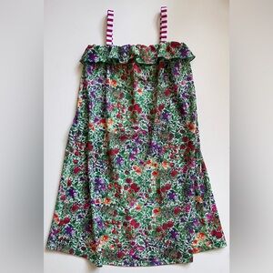Oscar de la Renta Girls Swimsuit Material Floral Dress - Size 14